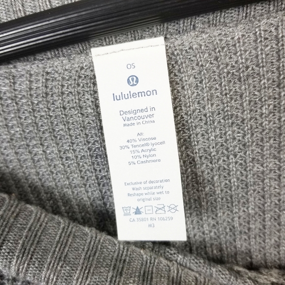 LULULEMON Forward Flow Cape Poncho Heathered Gray - Picture 9 of 9